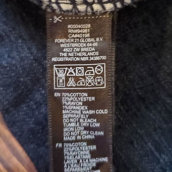 🔺️Forever 21 Blue Skinny Jeans Size 10/30 - Picture 9 of 10